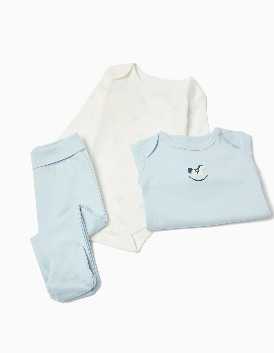 Conjunto 3 Peças, Menino, Azul Claro