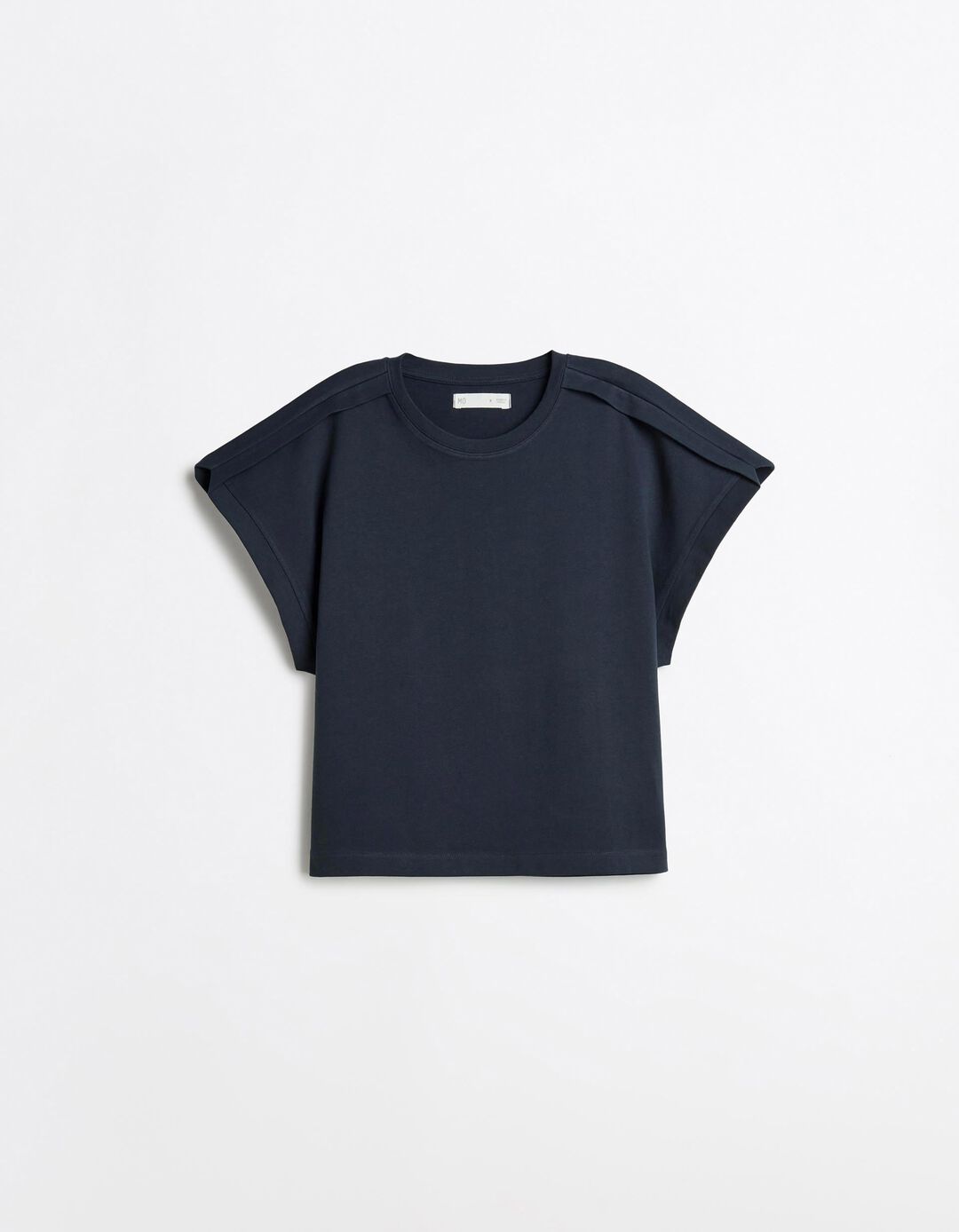 T-shirt Com Detalhe, Mulher, Azul Escuro