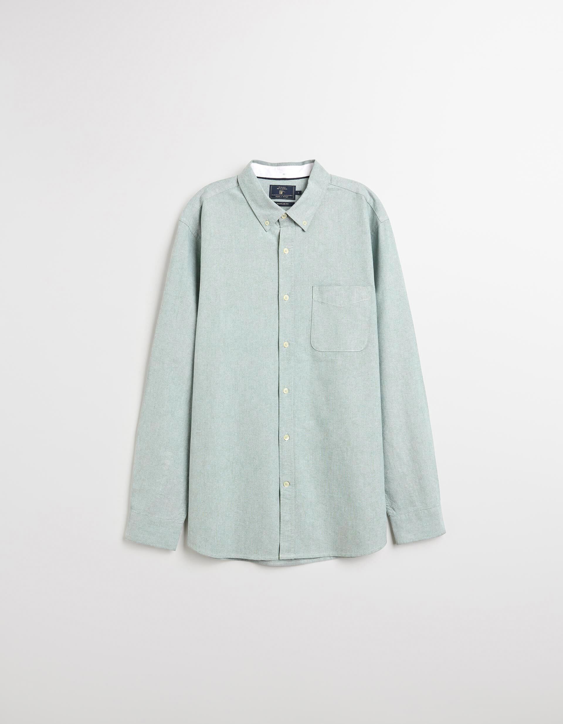 Comprar Online Camisa de Manga Comprida Oxford, Homem, Verde