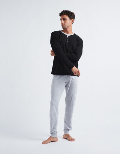 Pyjamas, Men, Black/Grey