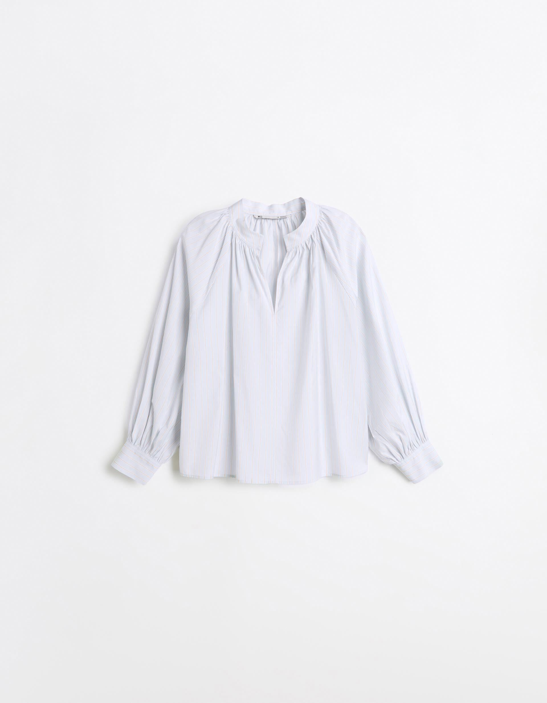 Comprar Online Blusa &Agrave;s Riscas, Mulher, Azul Claro