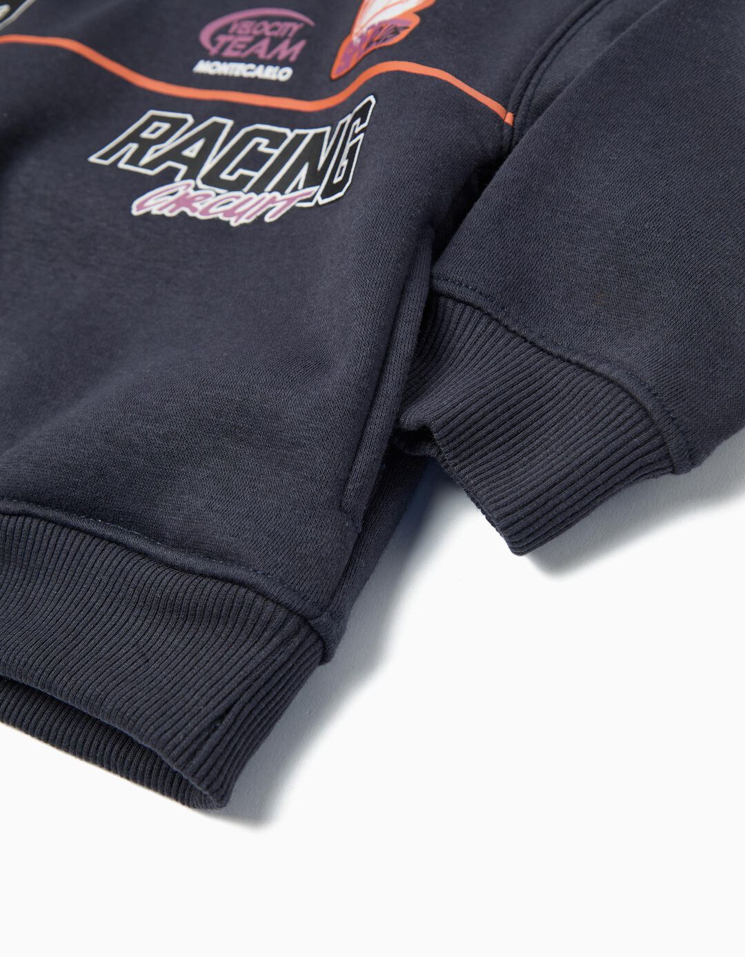 Sweatshirt com Capuz, Menino, Azul Escuro