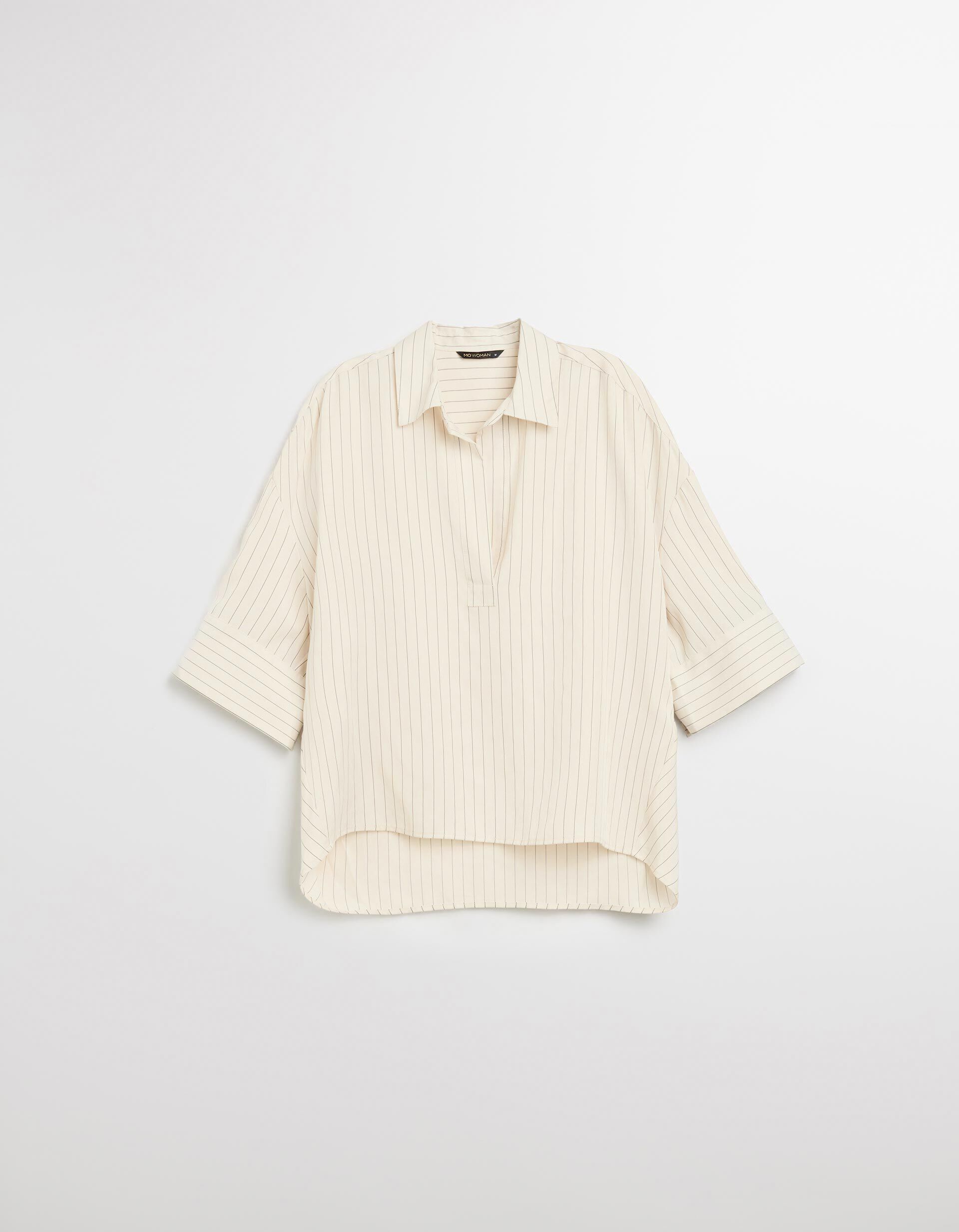 Comprar Online Blusa Liocel de Riscas, Mulher, Bege