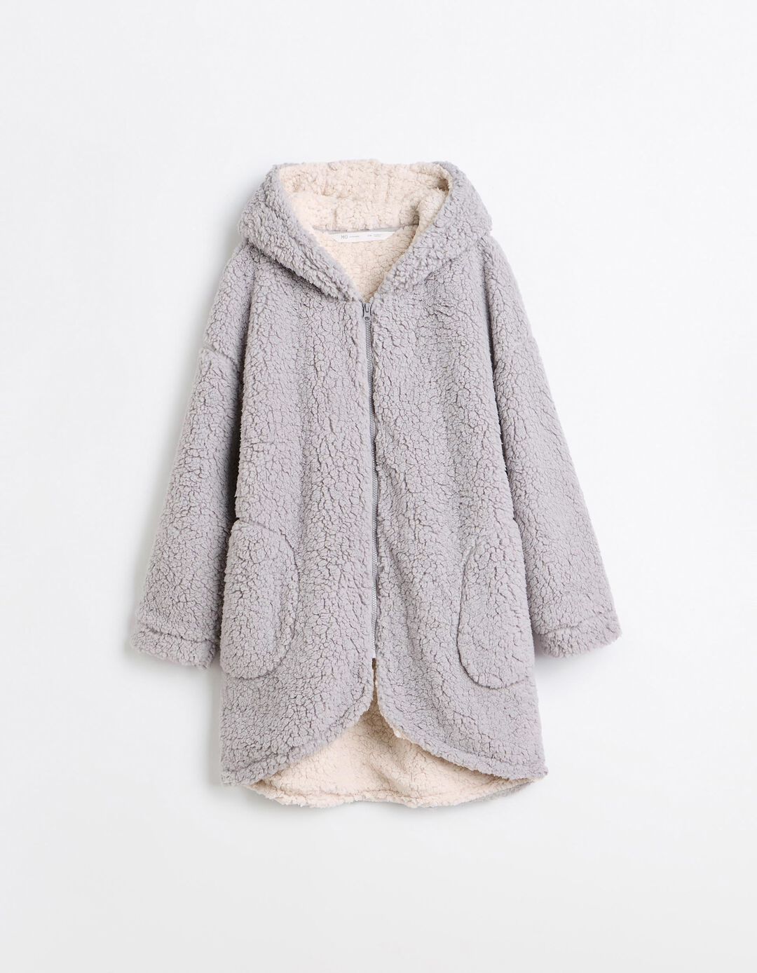 Robe Sherpa, Mulher, Cinzento