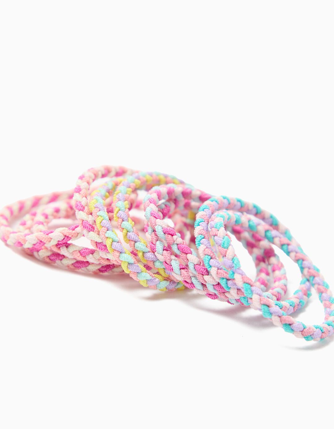 Pack 10 El&aacute;sticos de Cabelo, Menina, Multicor