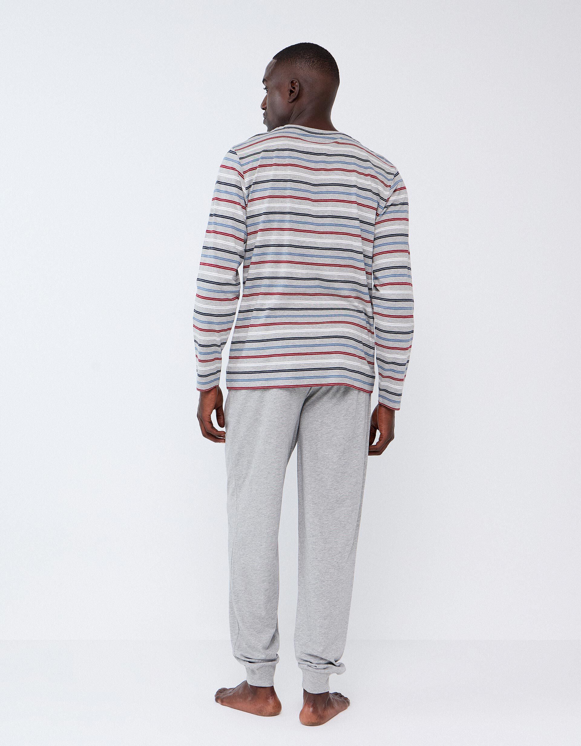 Comprar Online Pijama &Agrave;s Riscas, Homem, Cinzento