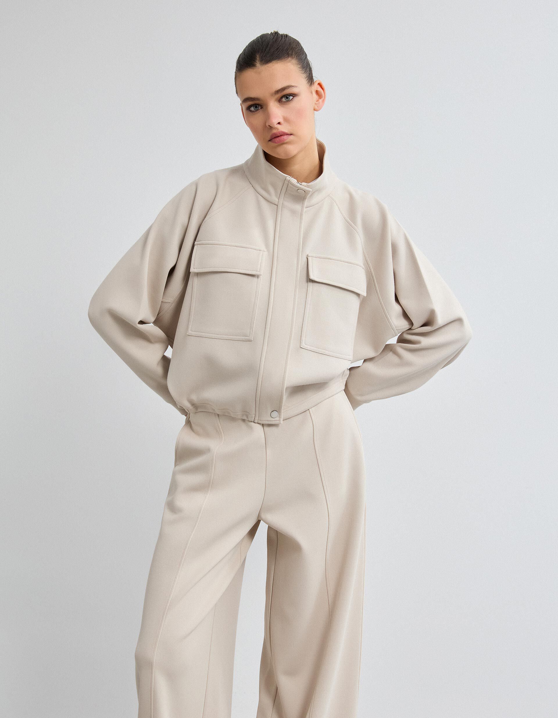 Comprar Online Casaco Piquet, Mulher, Bege