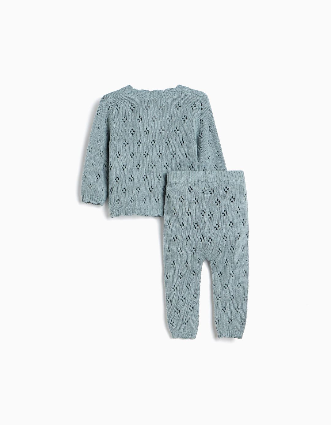 Conjunto de Malha, Menina, Azul