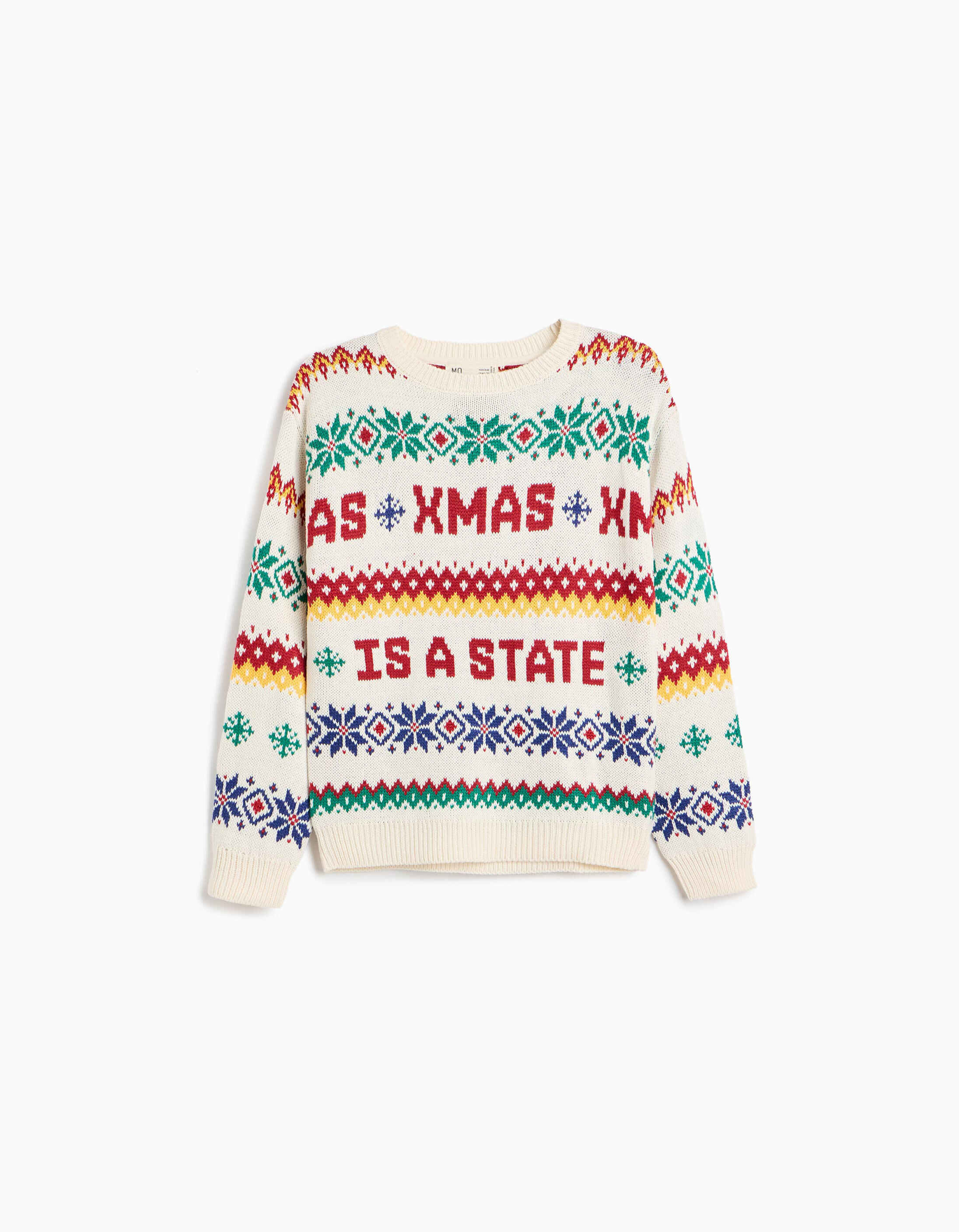Comprar Online Camisola De Malha De Natal, Menino, Cru
