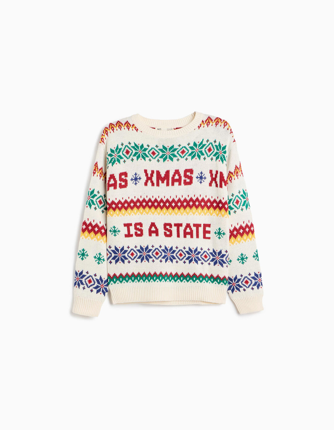 Camisola De Malha De Natal, Menino, Cru