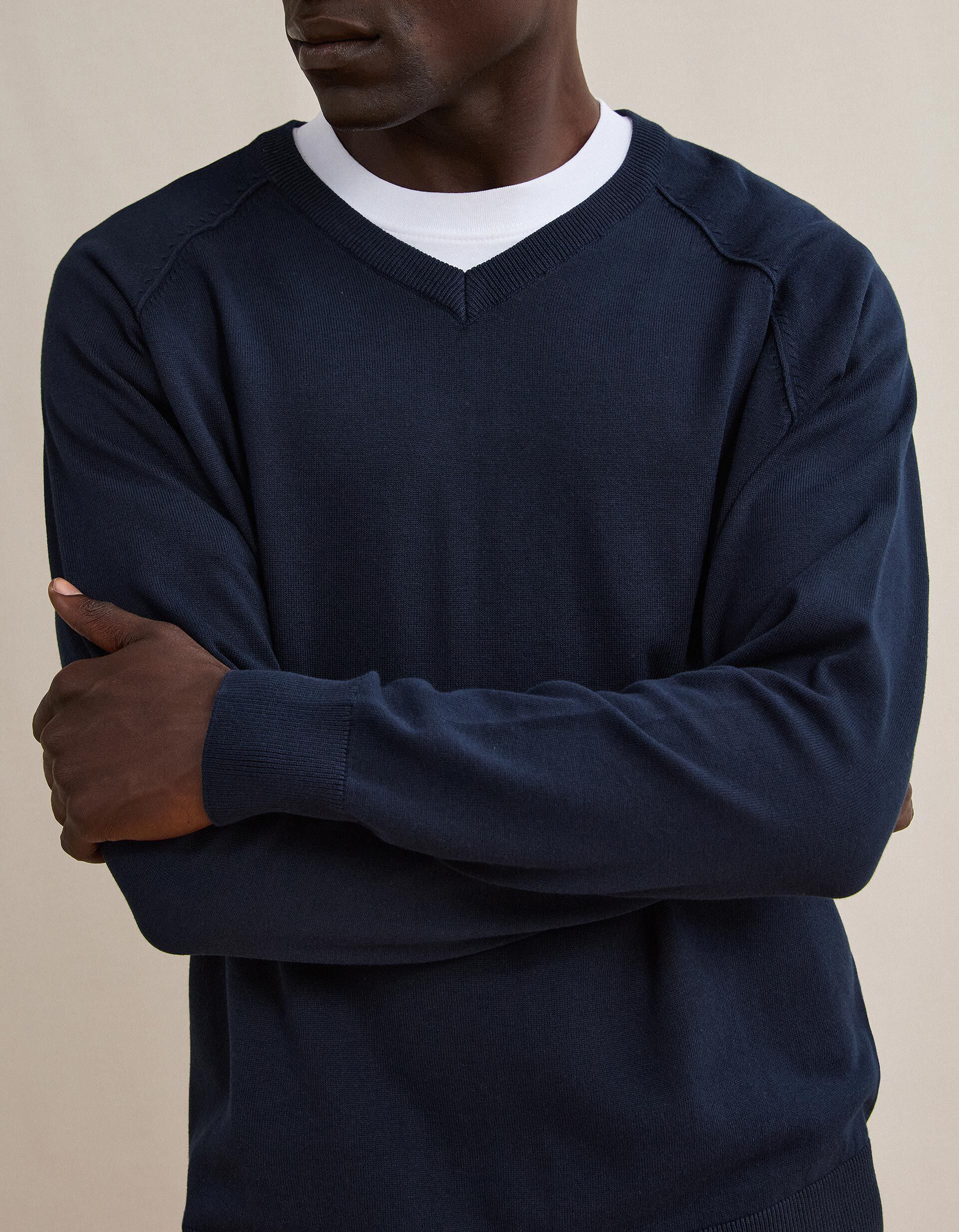Comprar Online Camisola De Malha, Homem, Azul Escuro