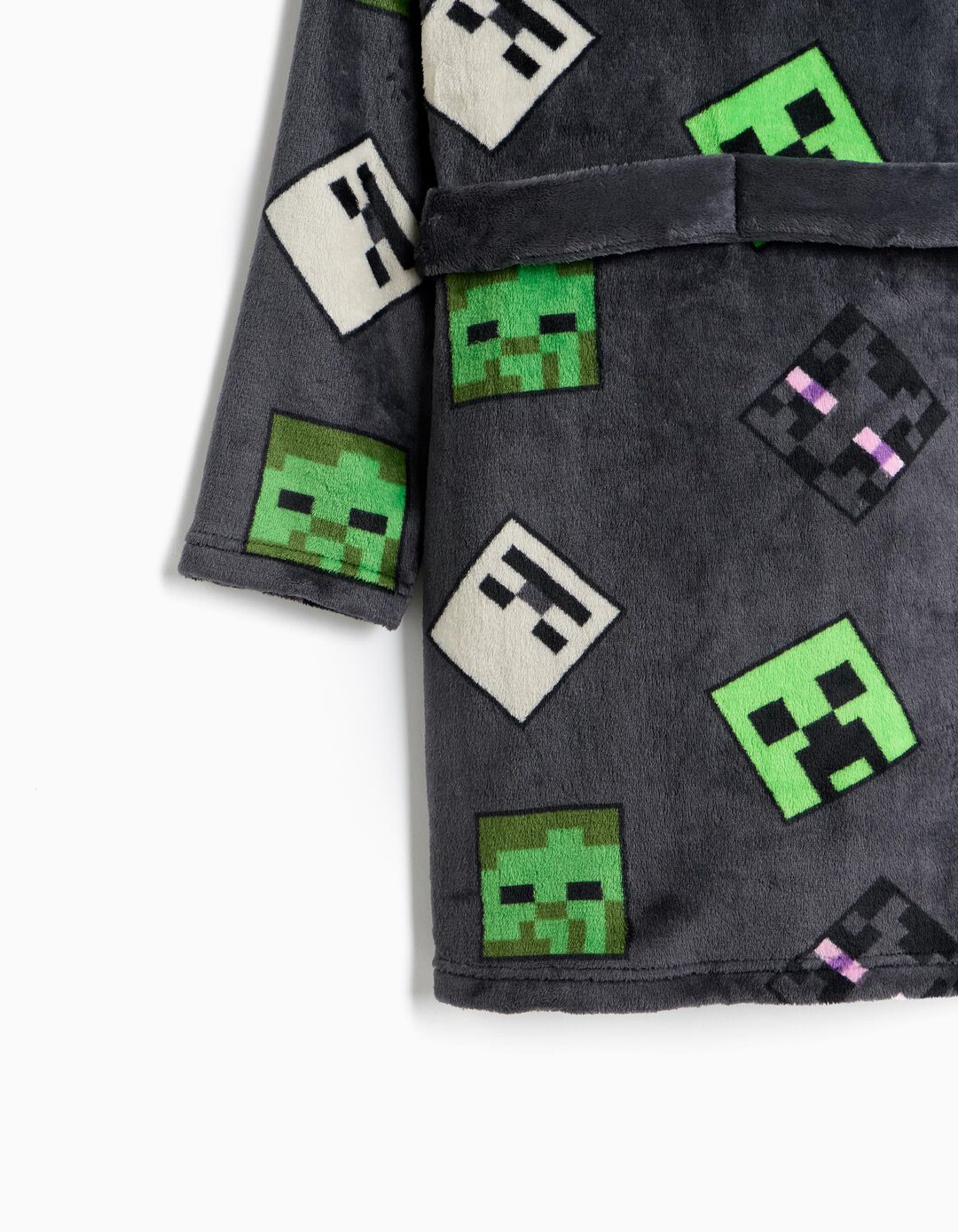 Robe 'Minecraft', Menino, Cinzento Escuro