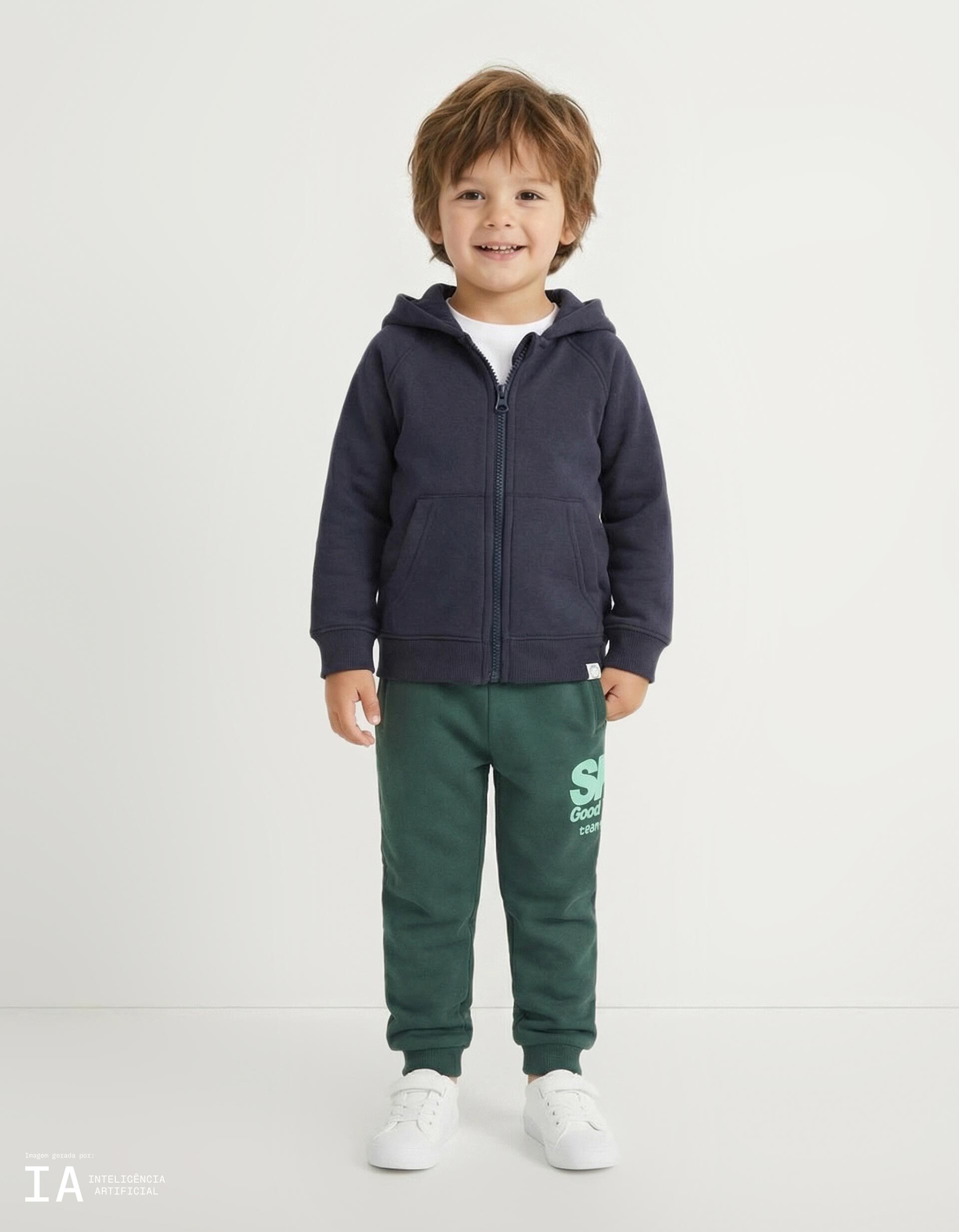 Comprar Online Cal&ccedil;as Jogging, Menino, Verde Escuro