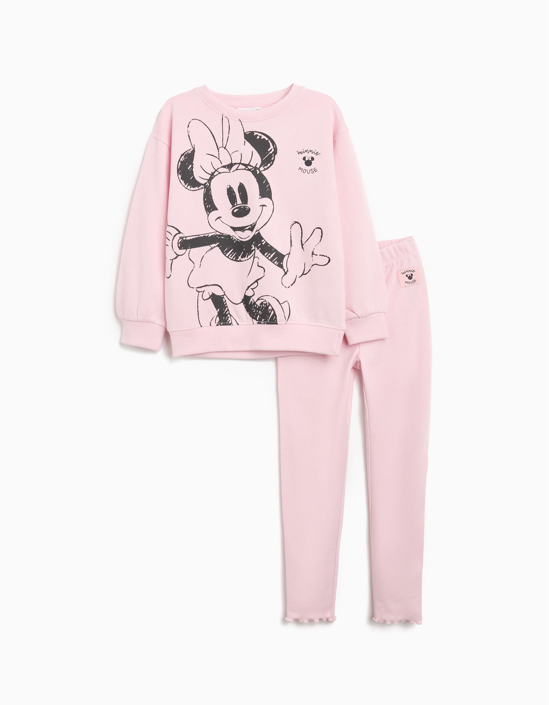 Comprar Online Conjunto Sweatshirt e Leggings 'Minnie' &copy;Disney, Menina, Rosa Claro