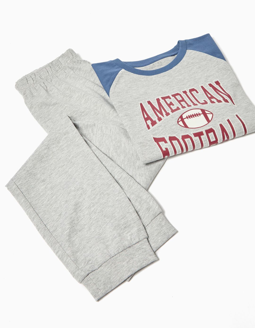 Pijama Jersey, Menino, Cinzento Claro 