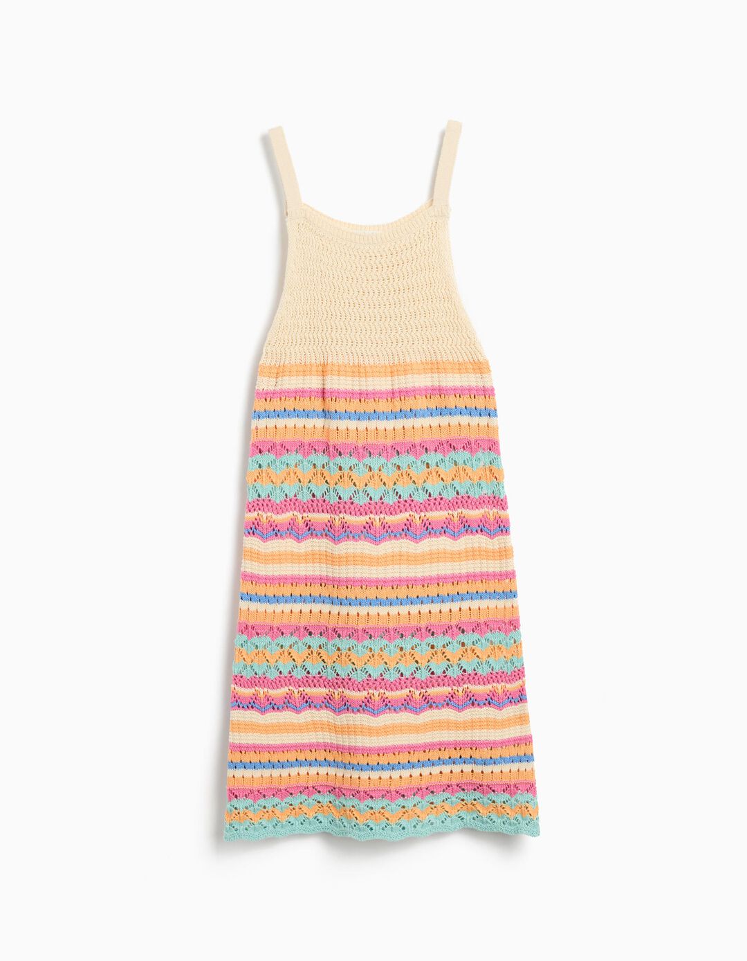 Vestido em Crochet, Menina, Rosa