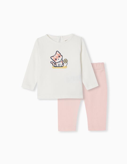 Long Sleeve T-shirt + Leggings Set, Newborn Babies, Multicolour