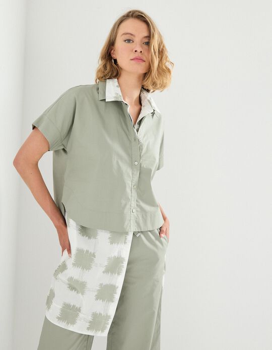 Comprar Online Camisa de Manga Curta, Mulher, Verde