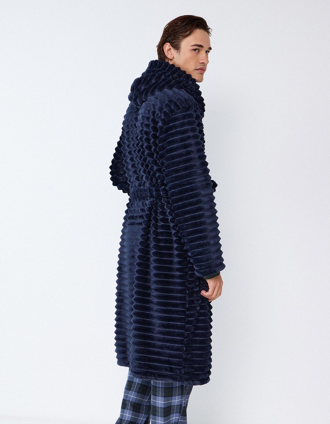 Robe, Homem, Azul Escuro