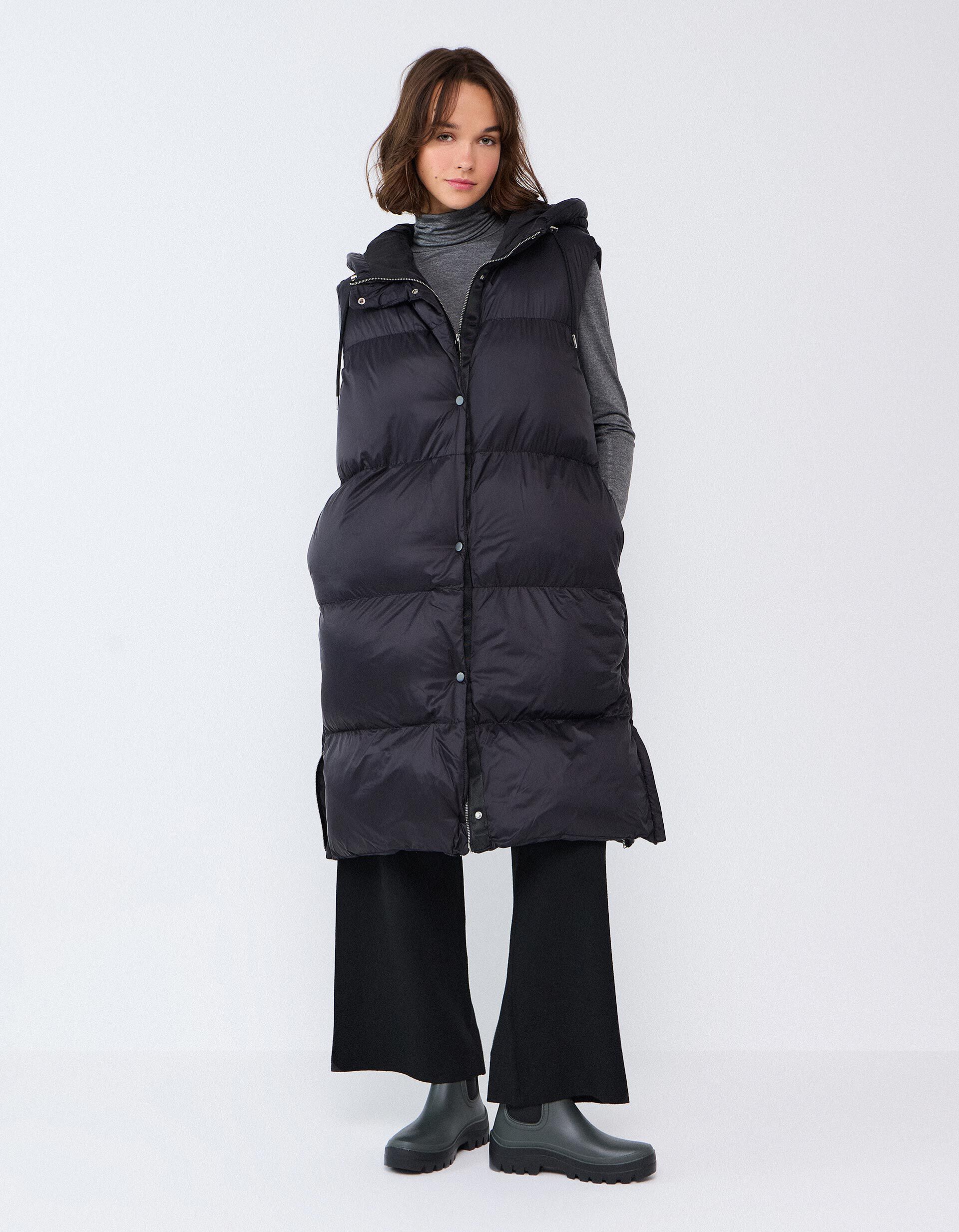 Comprar Online Colete Acolchoado Com Capuz, Mulher, Preto