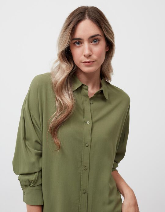Long Sleeve Shirt, Women, Green