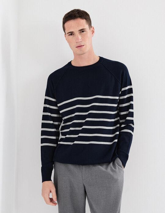 Comprar Online Camisola de Malha, Homem, Azul Escuro