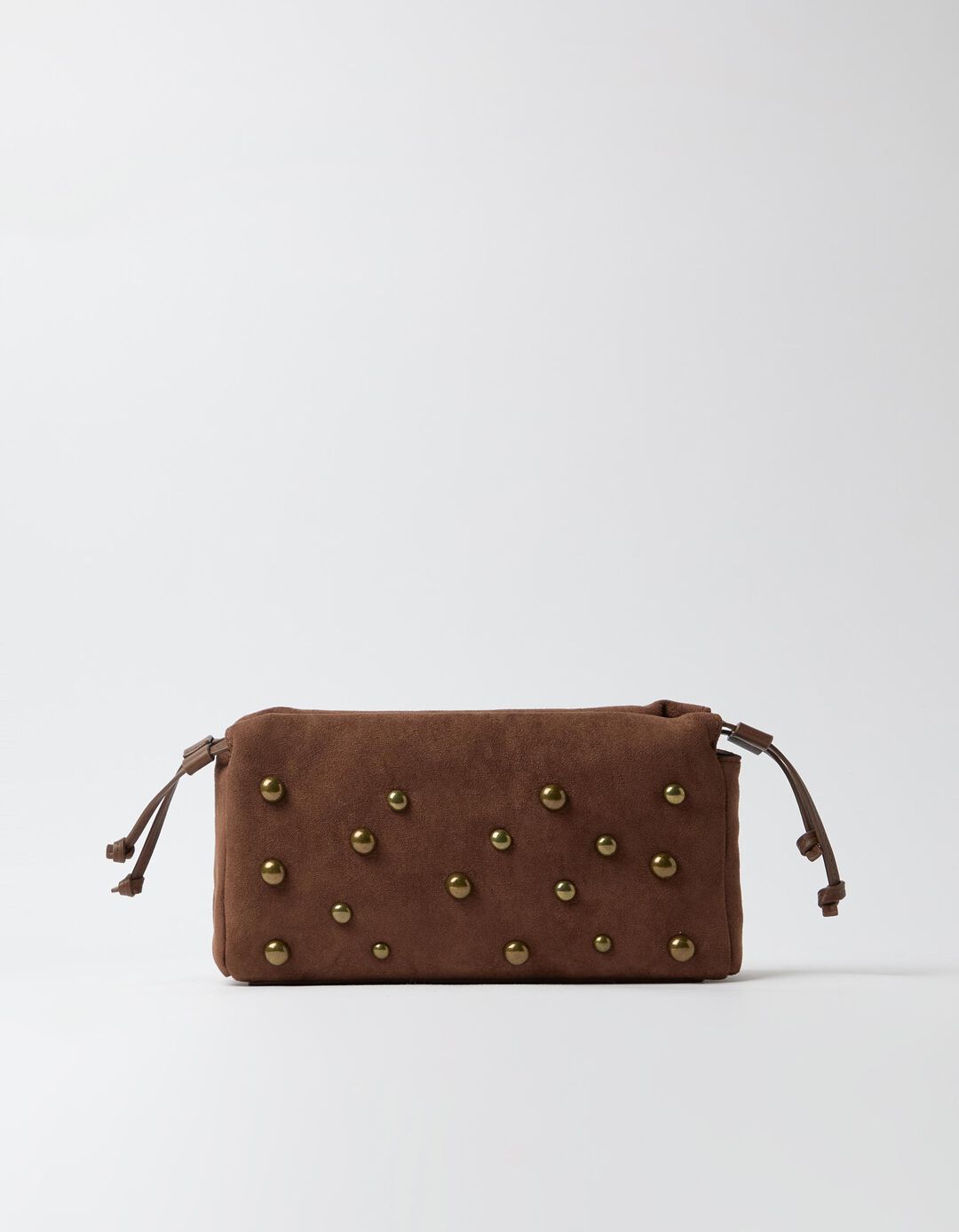 Mala Com Tachas Met&aacute;licas, Mulher, Castanho