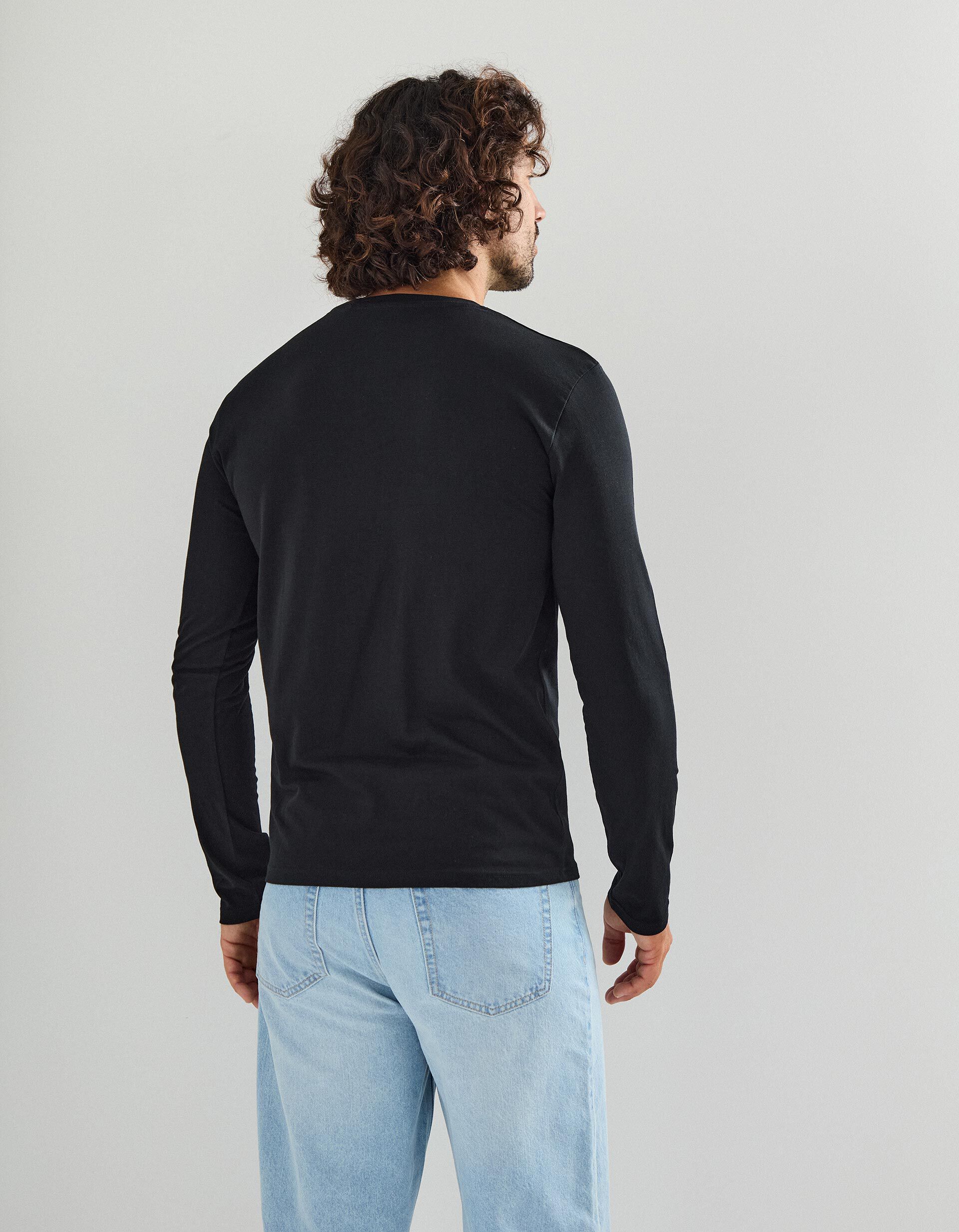 Comprar Online T-shirt Manga Comprida, Homem, Preto