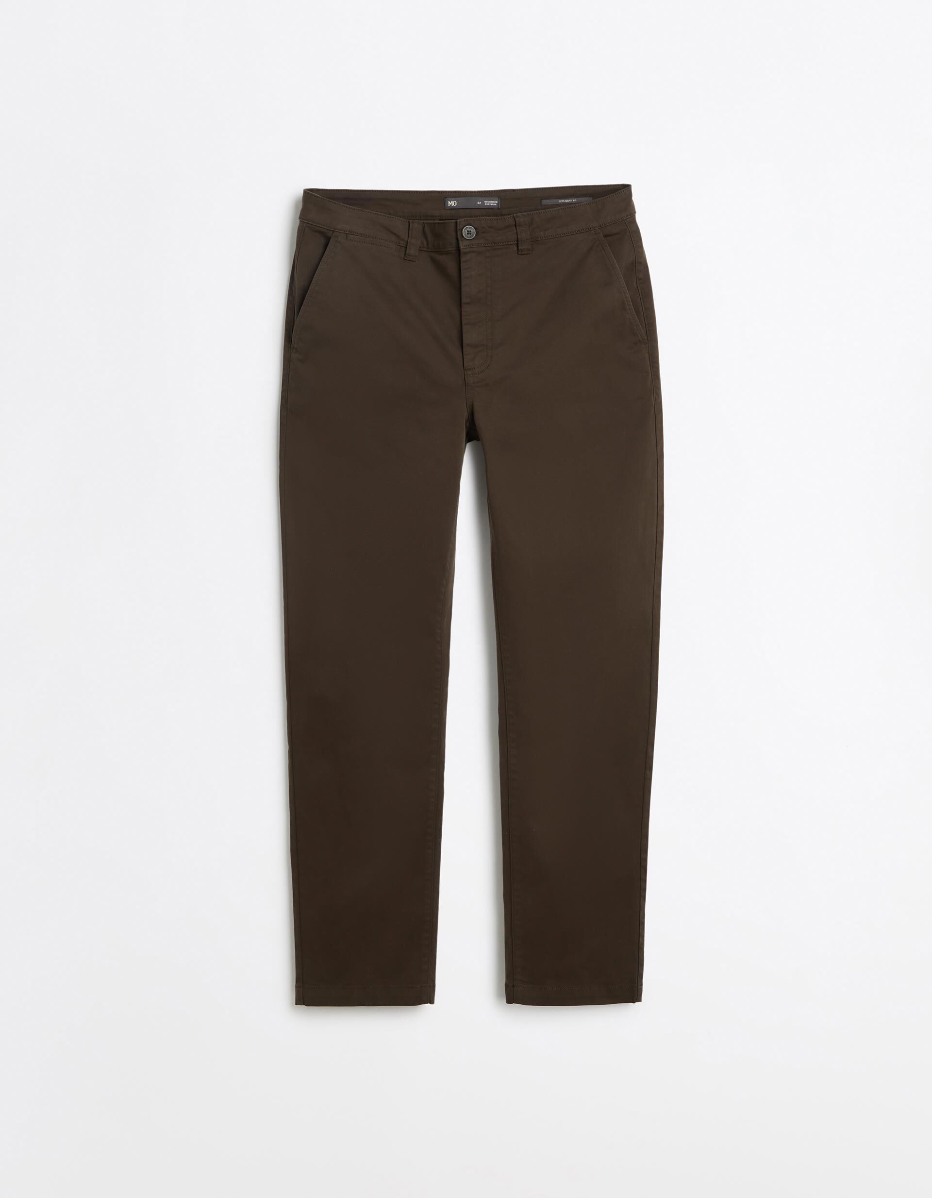Comprar Online Cal&ccedil;as Chino Straight, Homem, Castanho Escuro