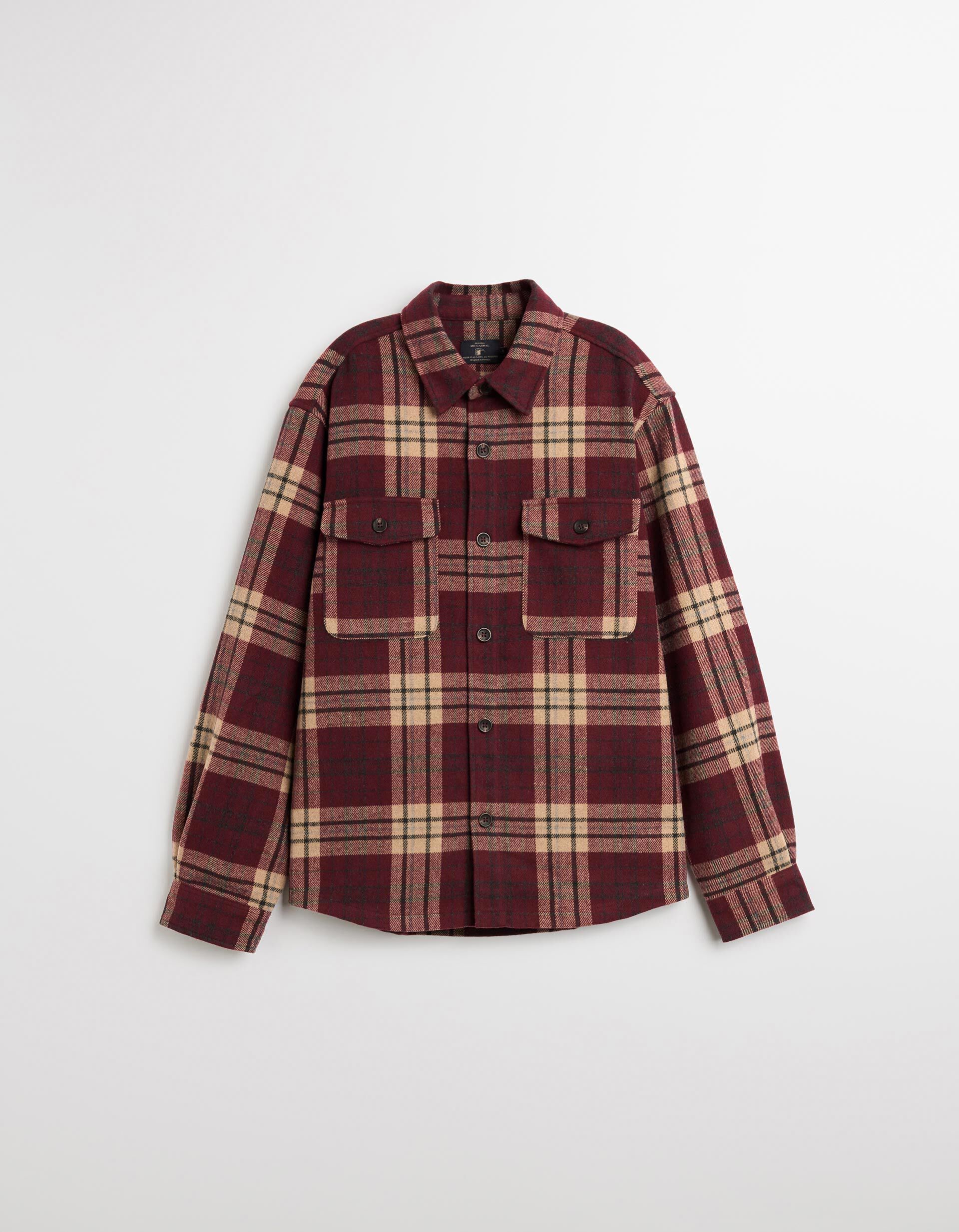 Comprar Online Sobrecamisa, Homem, Vermelho Escuro