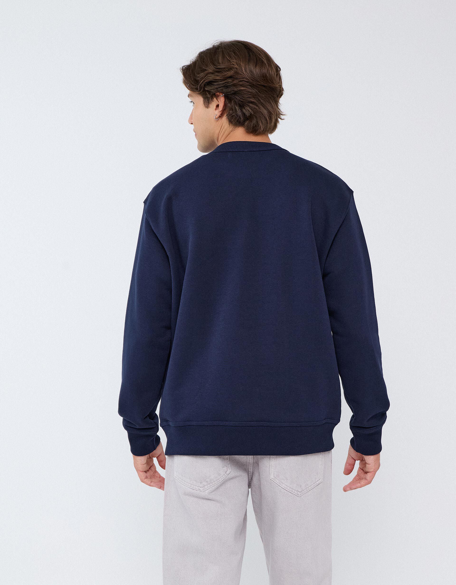 Comprar Online Camisola De Felpa, Homem, Azul Escuro