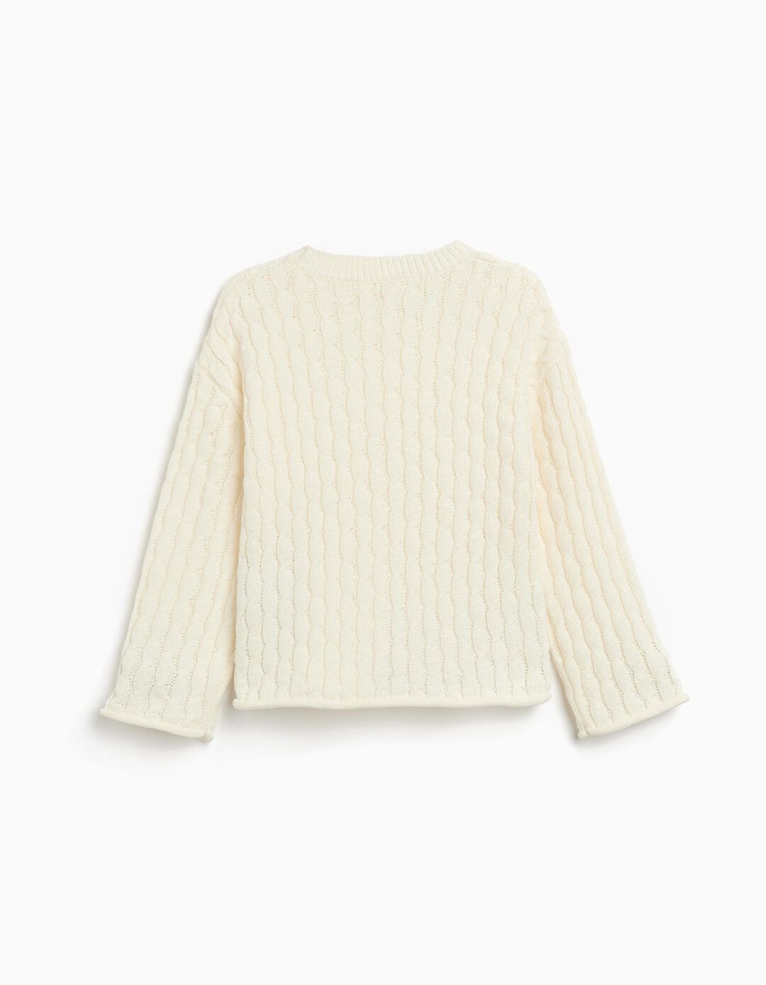 Camisola de Malha, Menina, Branco
