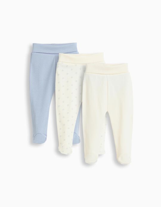 Comprar Online Pack 3 Calças com Pés, Menina, Multicor