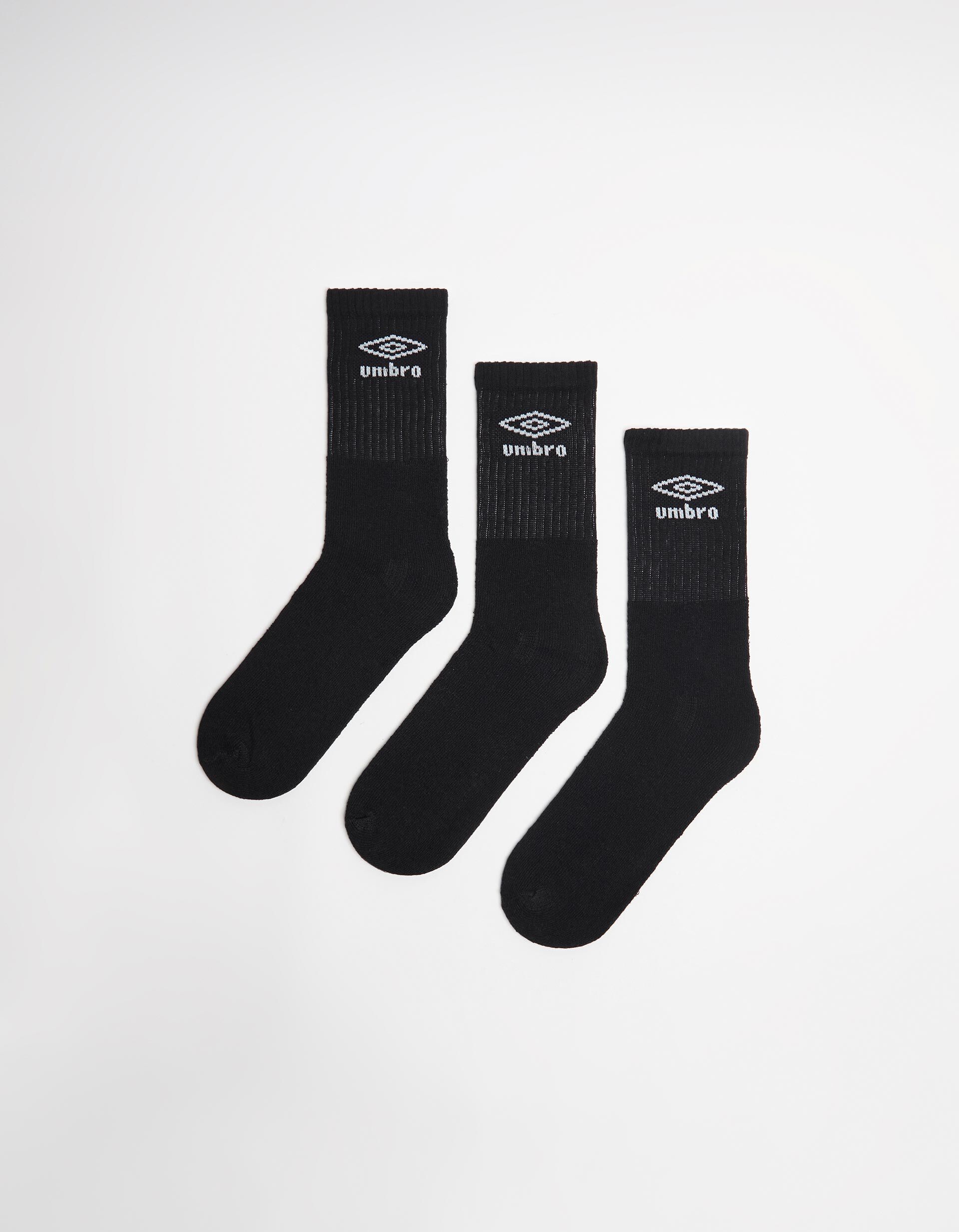 Comprar Online Pack 3 Pares de Meias 'Umbro', Homem, Preto