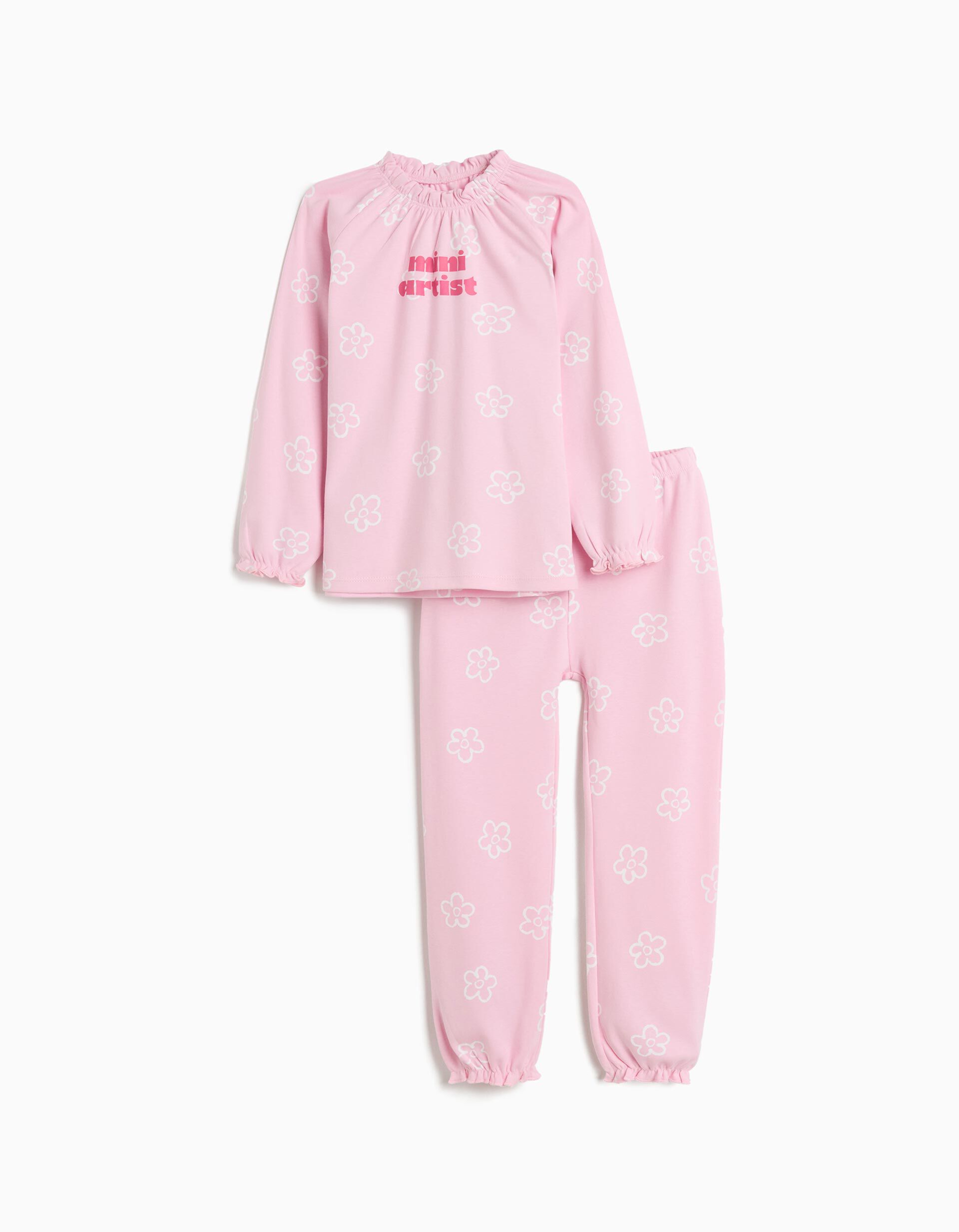 Comprar Online Pijama Flores, Menina, Rosa Claro 
