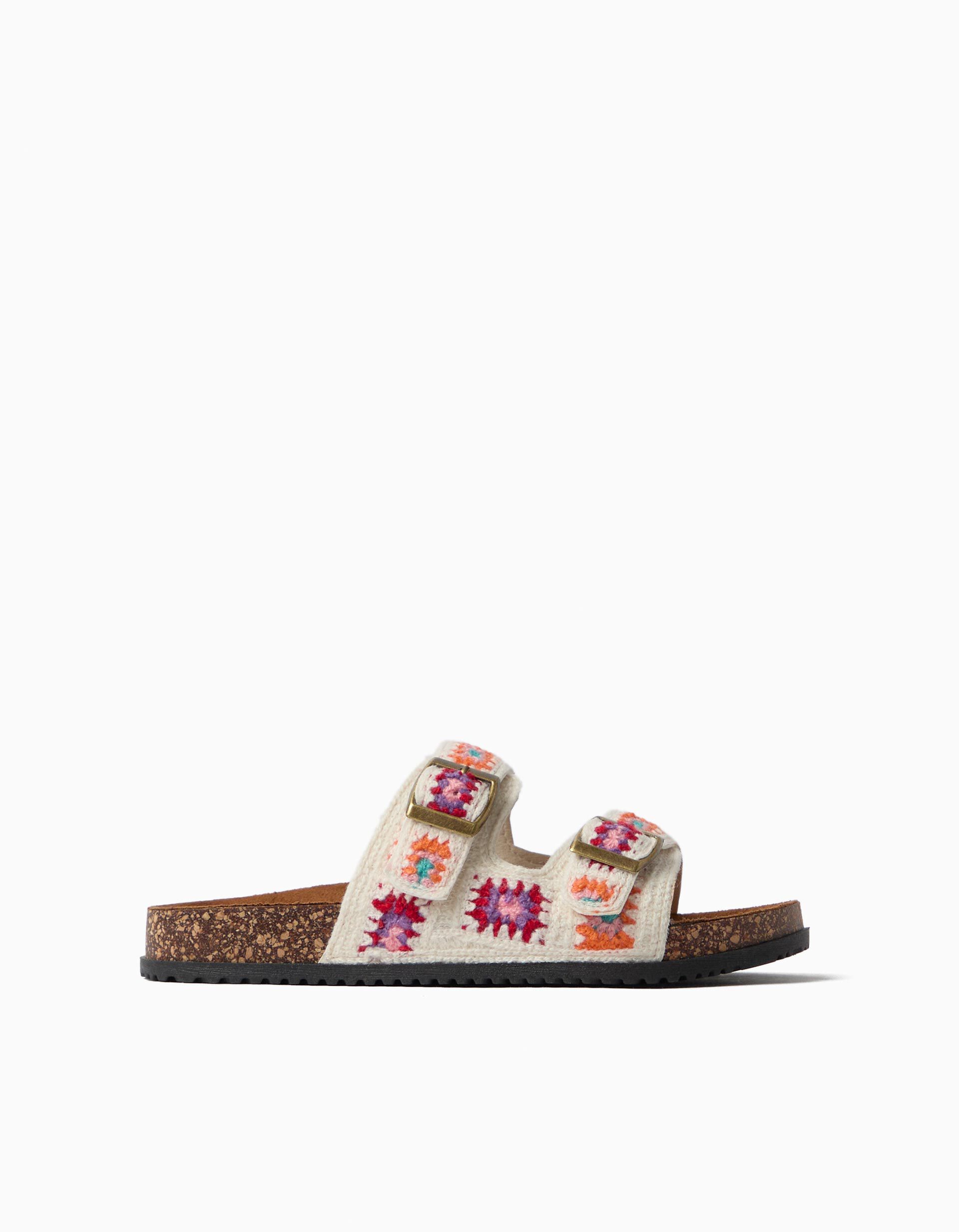 Comprar Online Sand&aacute;lias Crochet, Menina, Multicolor