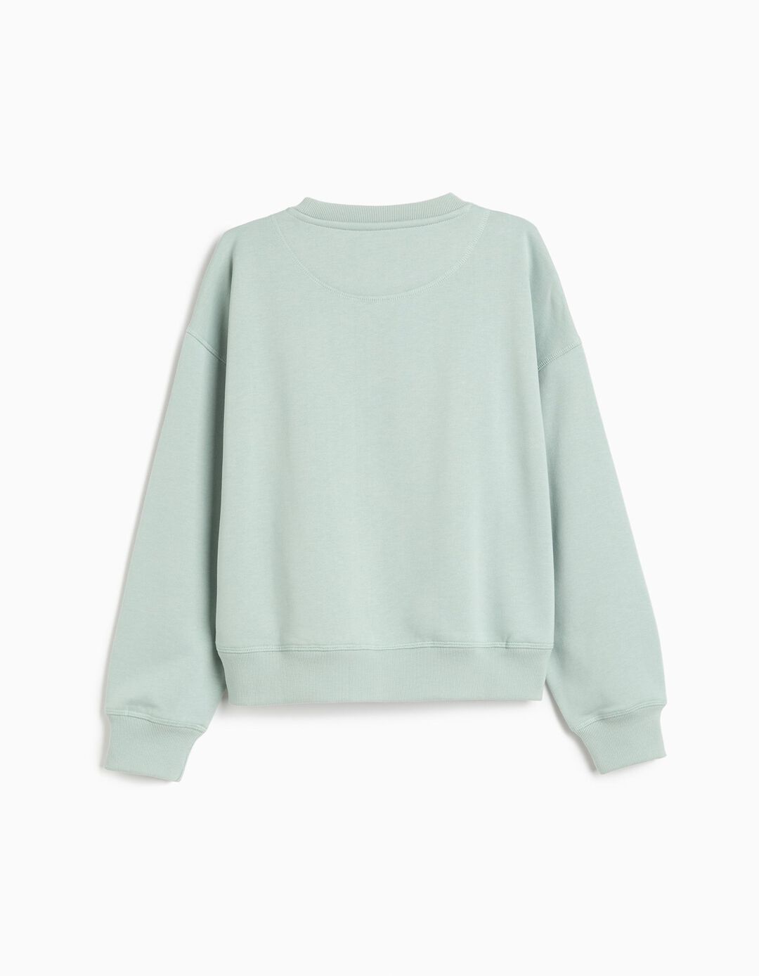 Sweatshirt Estampada, Menina, Verde &Aacute;gua