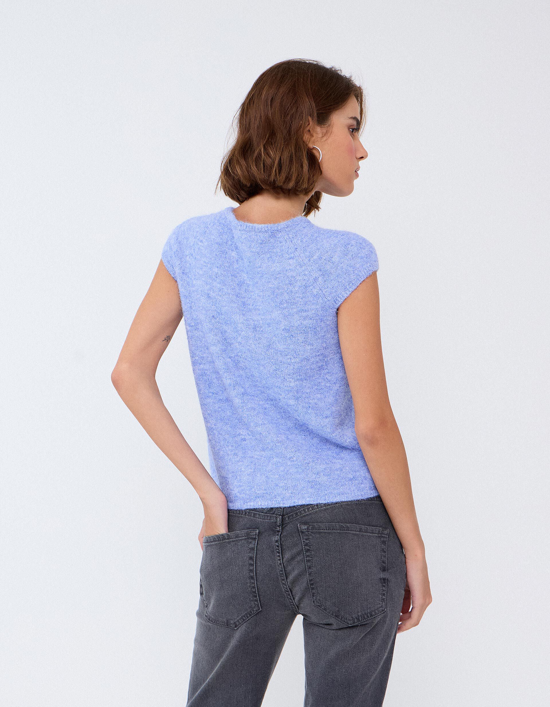 Comprar Online Colete Com Bot&otilde;es, Mulher, Azul Claro