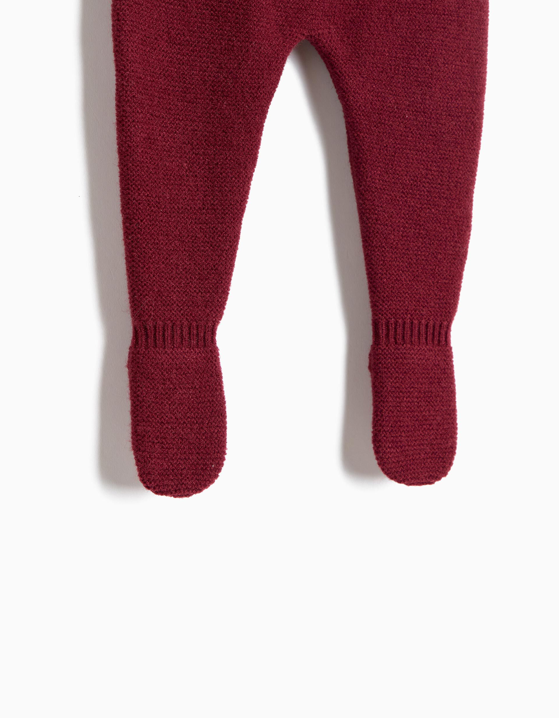 Comprar Online Cal&ccedil;as Com P&eacute;s, Rec&eacute;m-Nascido, Vermelho Escuro