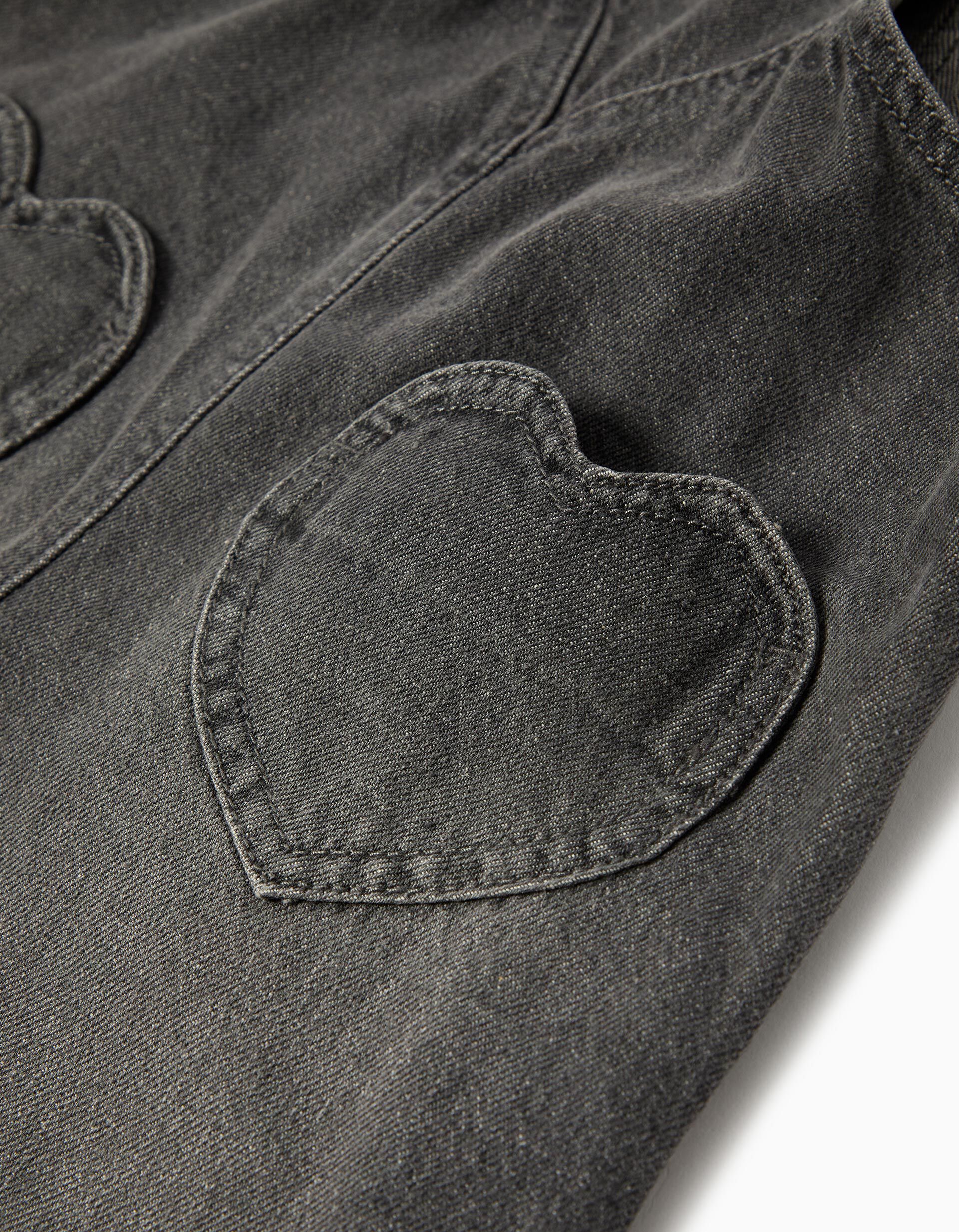 Comprar Online Jardineiras de Ganga, Menina, Cinzento Escuro