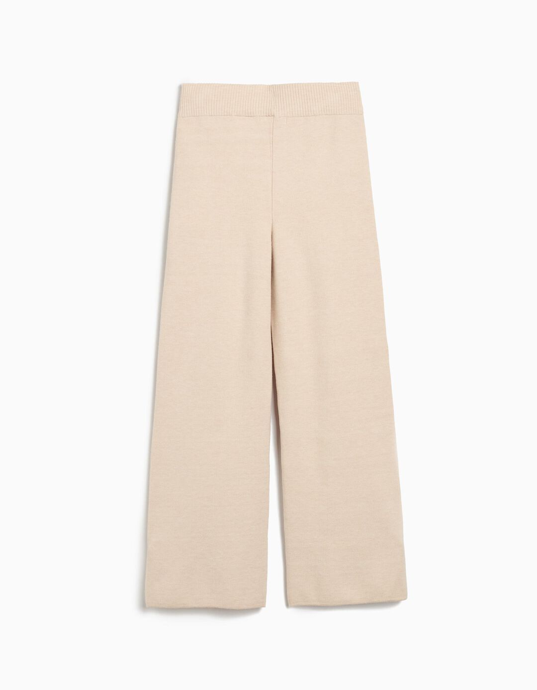 Calças Wide Leg, Menina, Bege Claro