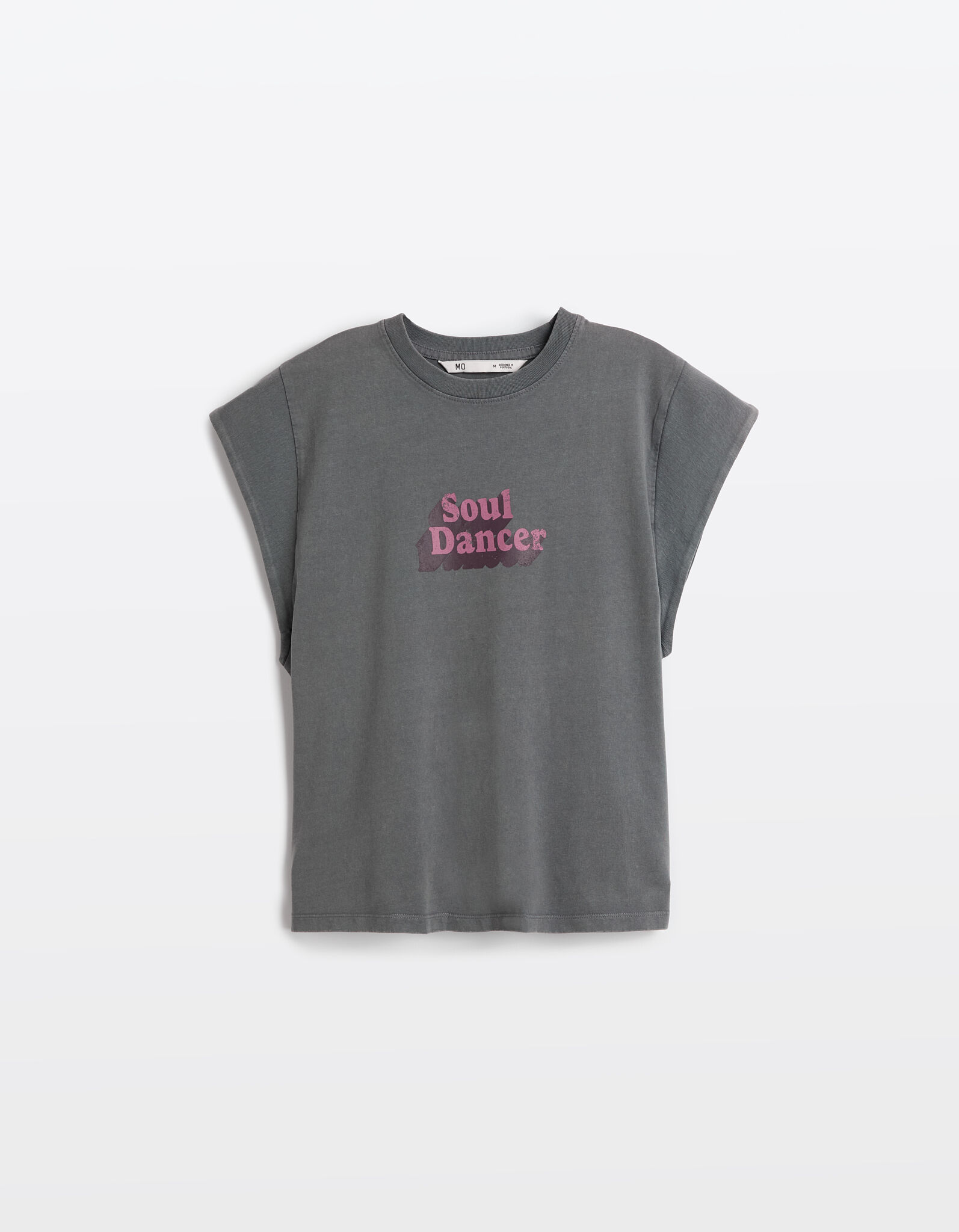 Comprar Online T-shirt Estampada, Mulher, Cinzento 