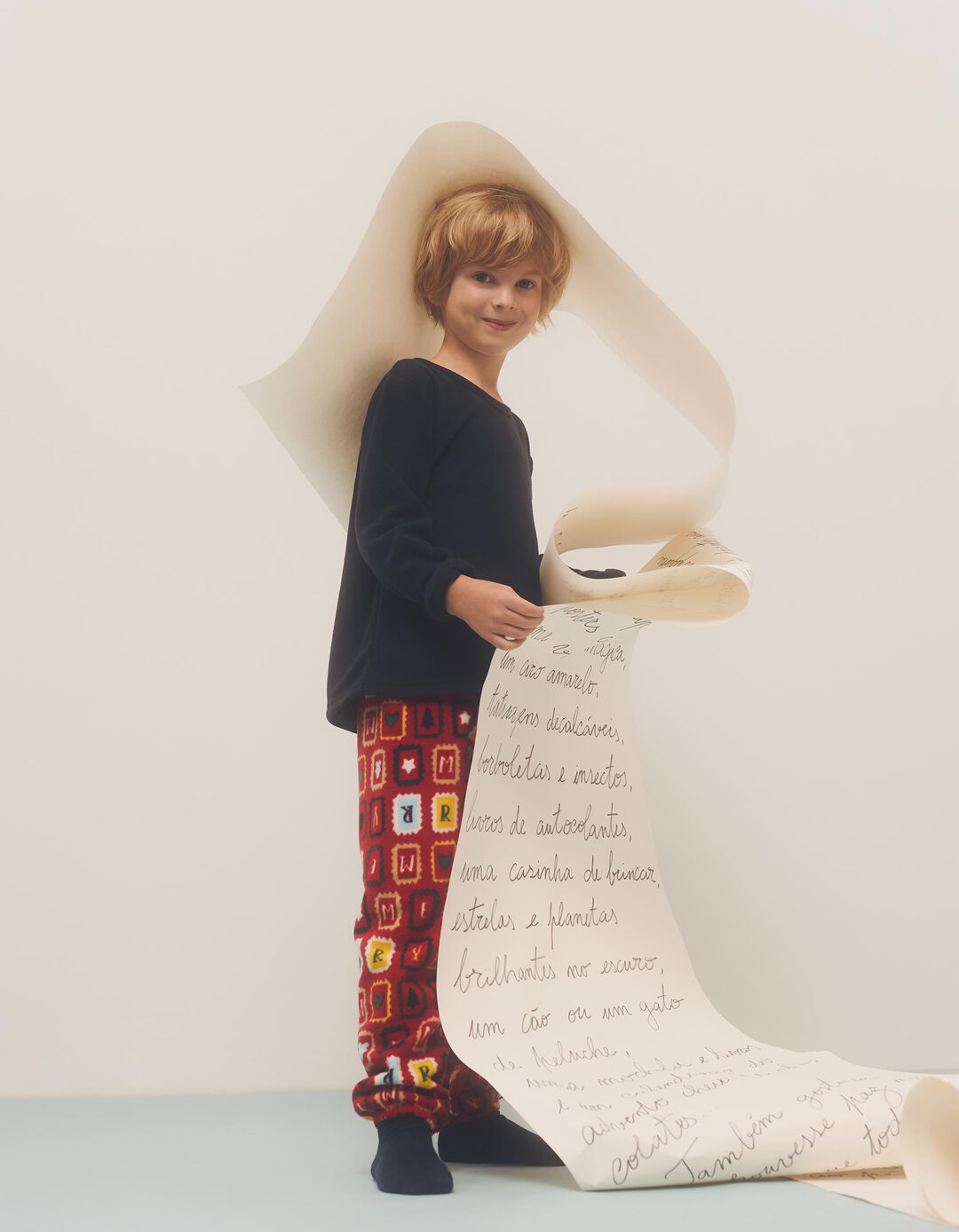 Pijama Polar de Natal, Menino, Azul Escuro