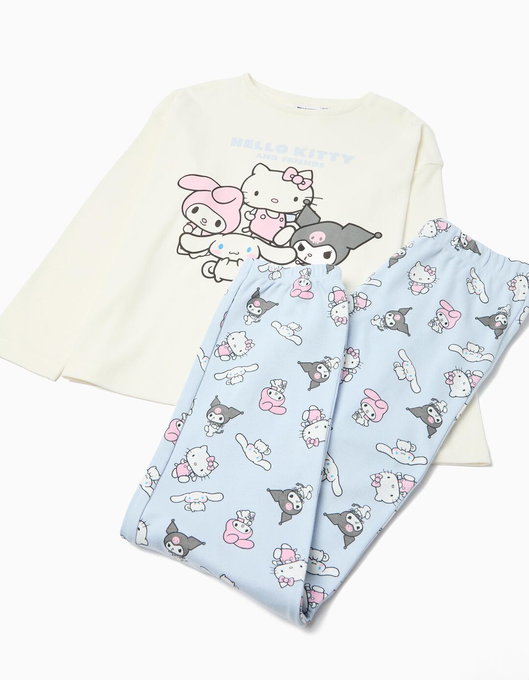 Pijama 'Hello Kitty', Menina, Branco