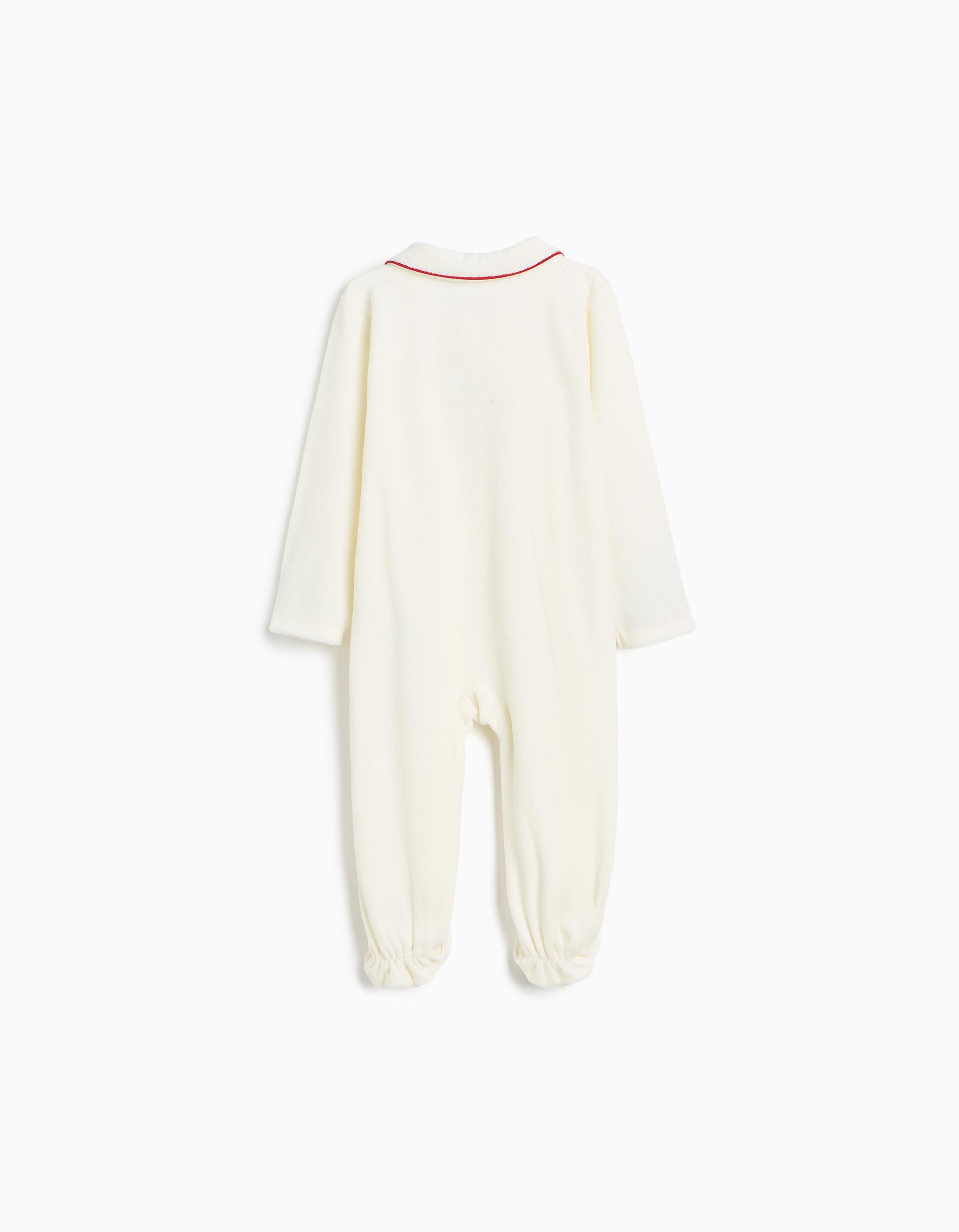 Comprar Online Babygrow De Veludo Natal, Menina, Cru