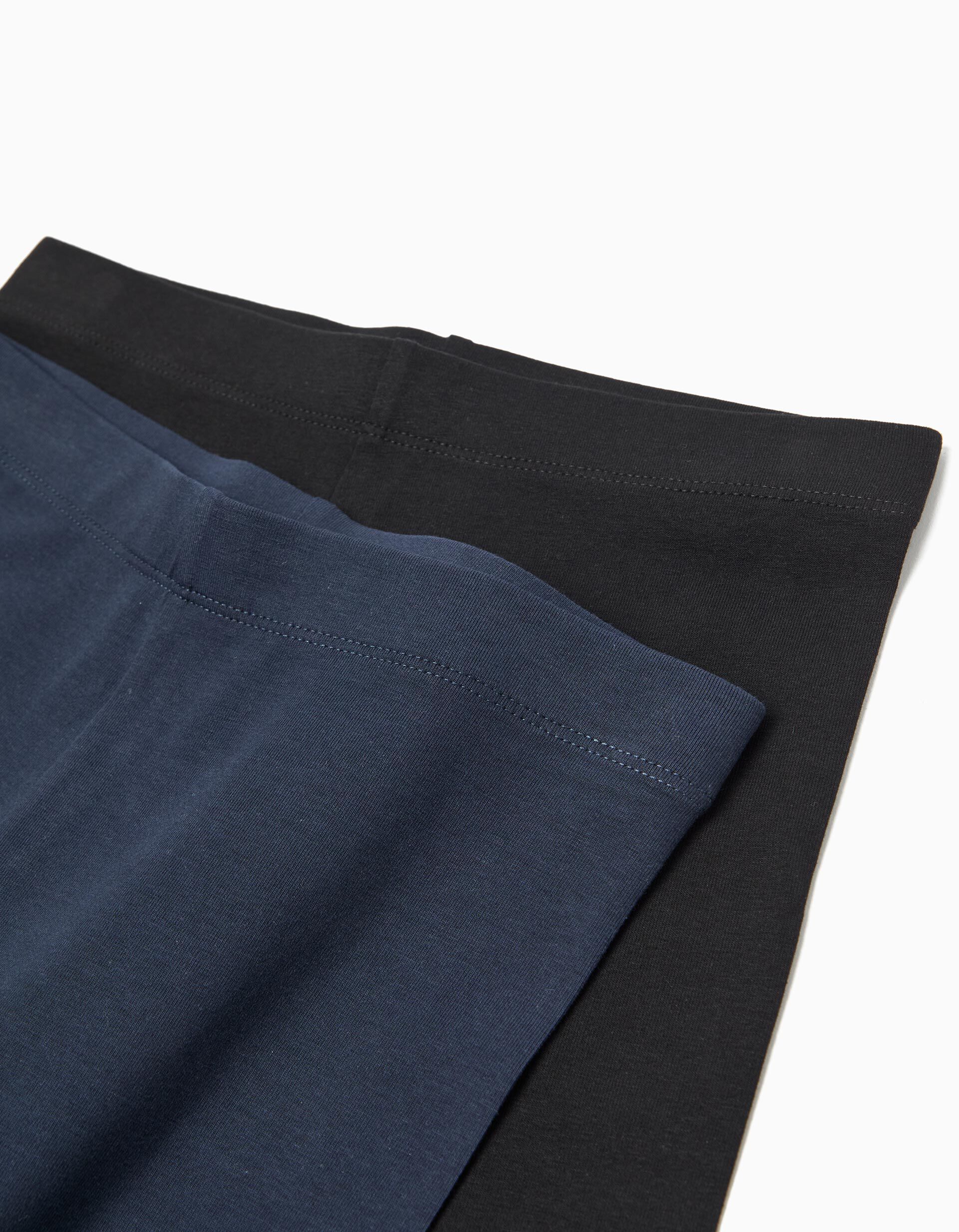 Comprar Online Pack 2 Leggings, Menina, Azul Escuro