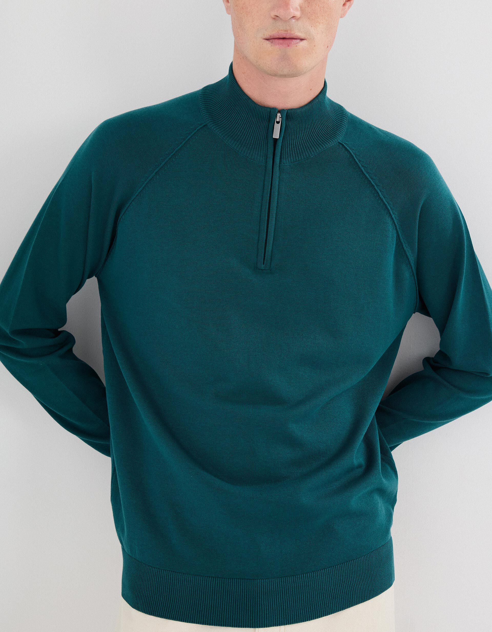 Comprar Online Camisola de Malha, Homem, Verde Escuro