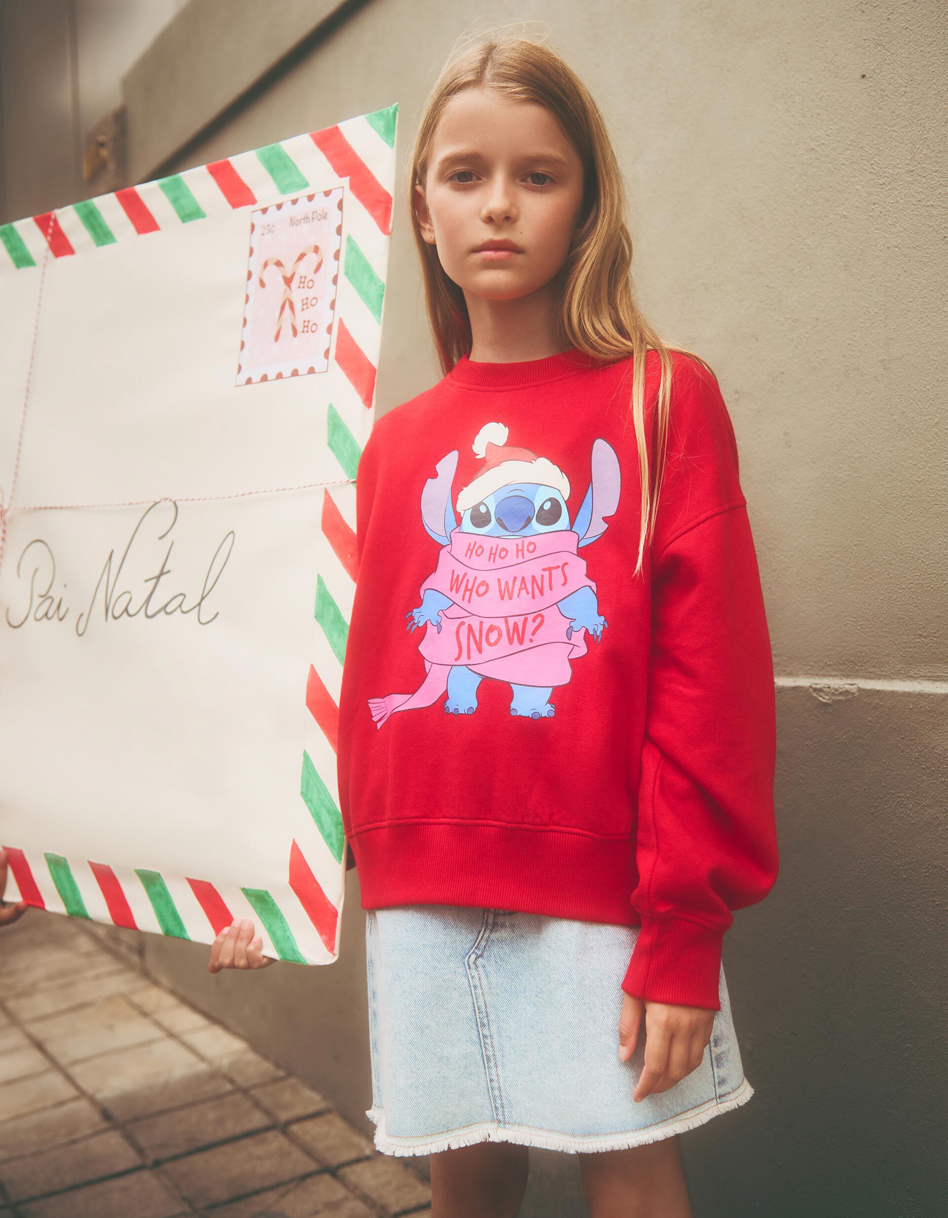 Comprar Online Sweatshirt 'Stitch' &copy;Disney, Menina, Vermelho 