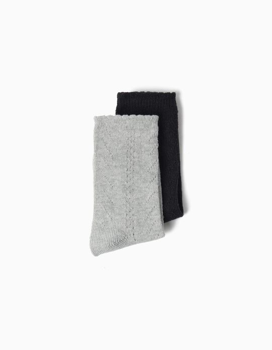 Comprar Online Pack 2 Pares De Meias, Menina, Preto