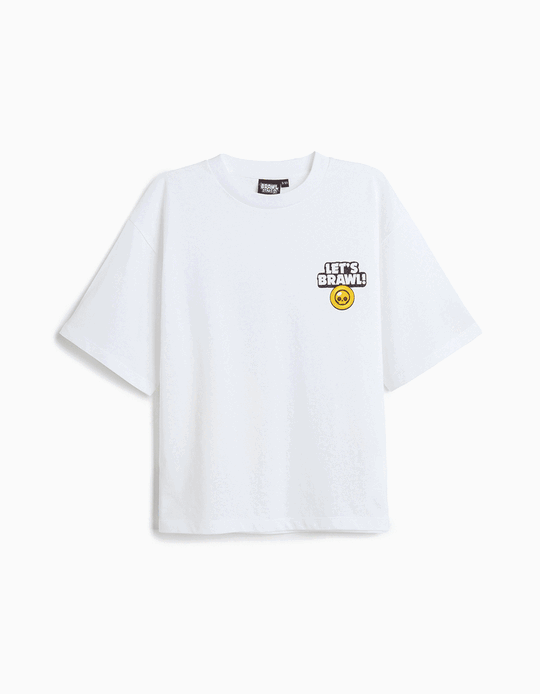 Comprar Online T-shirt 'Brawl Stars', Menino, Cru